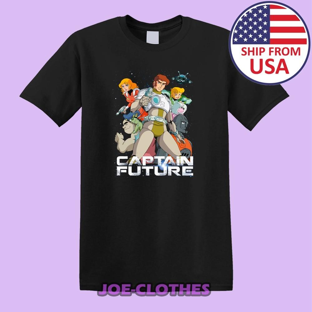 Captain Future Anime Grafik T-Shirt