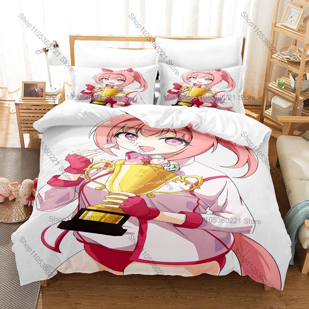 Cute Scared Teen Graphic Kanna Kizuchi Your Turn to Die Psychological Horror Game Bedding Set Duvet Cover With 2 Pillowcases