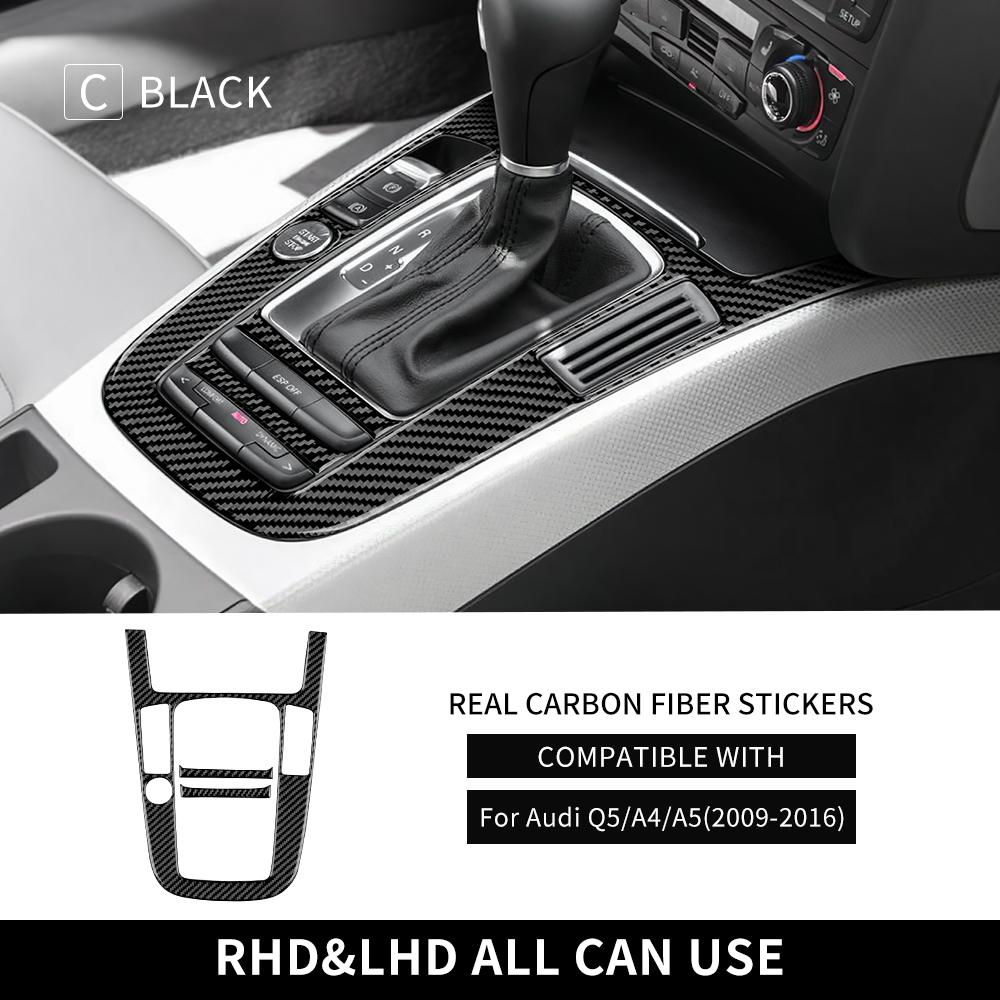 Real Carbon Fiber Gear Shift Collar for A4 A5 Q5 2009-2016