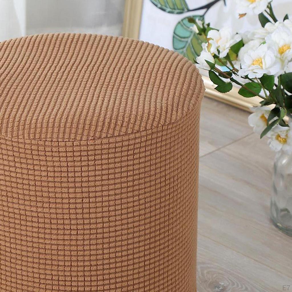 Ottoman Slipcover with Elastic Bottom Washable