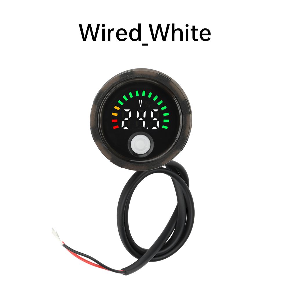 DC DC7-100V Mini LED Digital Voltmeter Waterproof Circular  Display Voltage Power Indicator Detector Tester Monitor