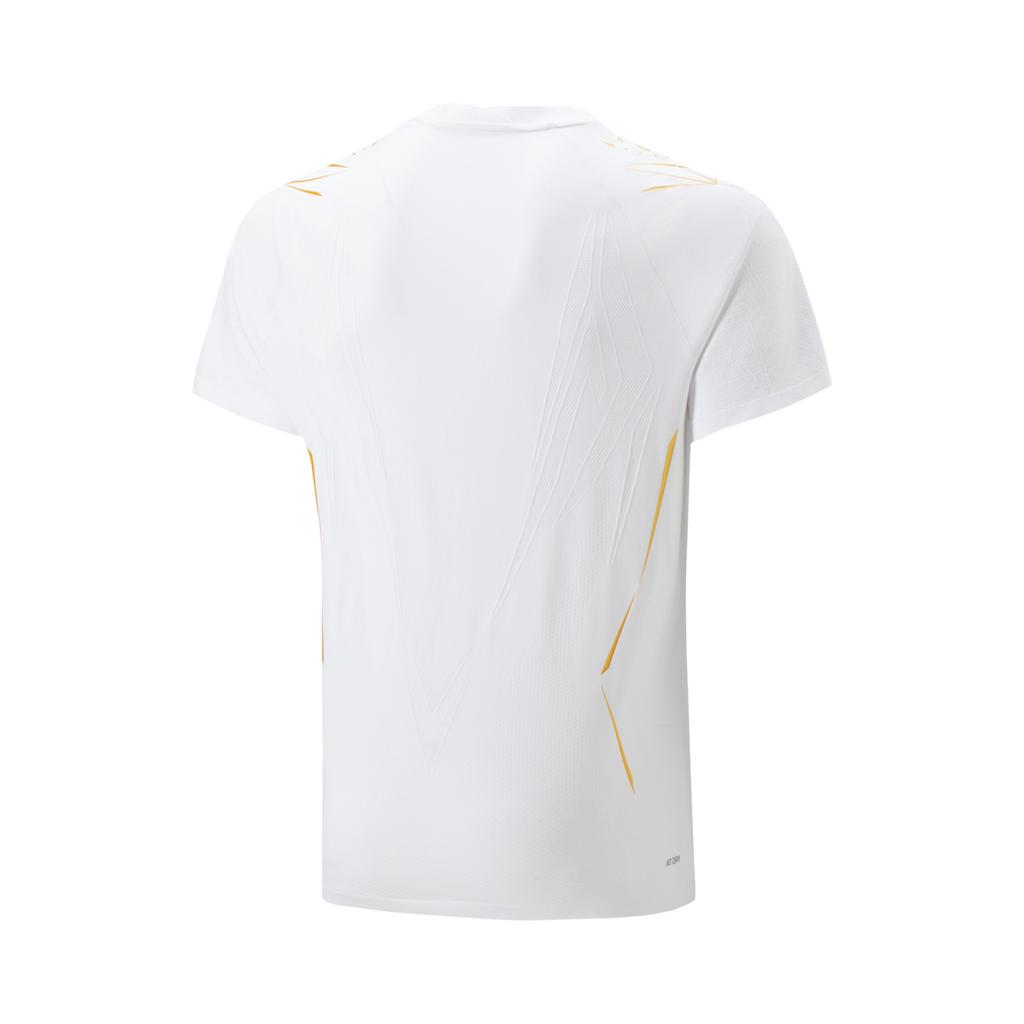 Li-Ning Quick-Dry Logo Round Neck Sports Straight-Cut Short Sleeve T-Shirt Unisex Tops White AAYV019-2