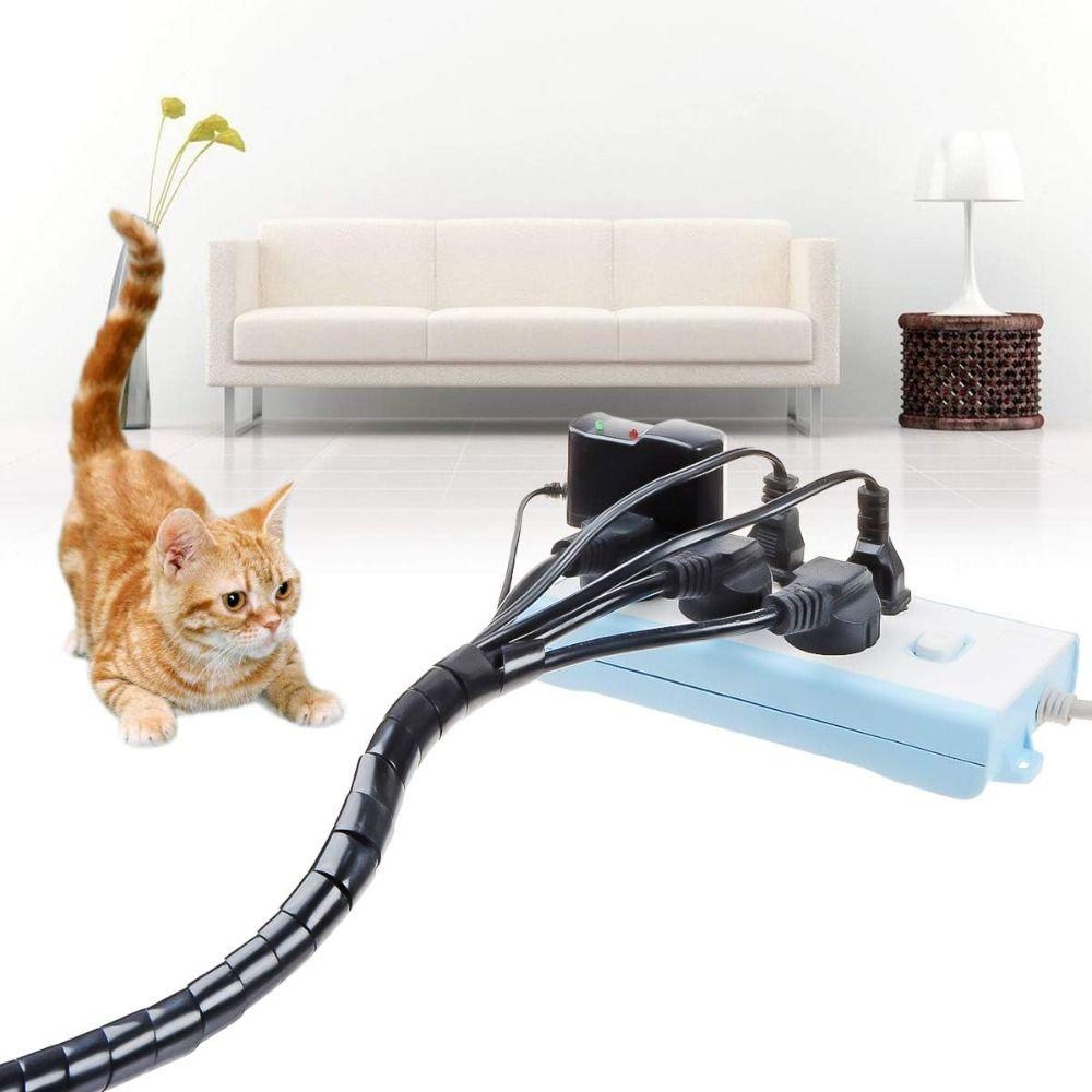 8/10/16/22mm Cable Sleeve Cover Spiral Wire Organizer New Wire Protector