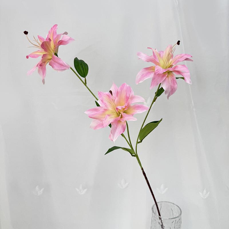 Brownii Artificial Lilium Var Viridulum For Wedding Decor And Props Photography
