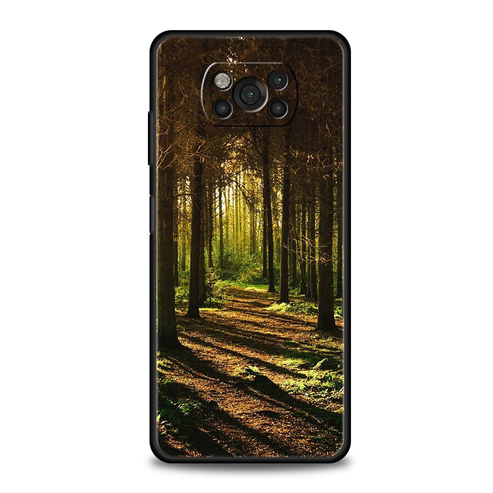 Forest Beach Sunrise Nature Phone Case For Xiaomi Poco X3 NFC M3 F3 F4 M4 X4 Mi Note 12T 12 Pro 10 11 Lite 10T 5G 11T 9T Cover