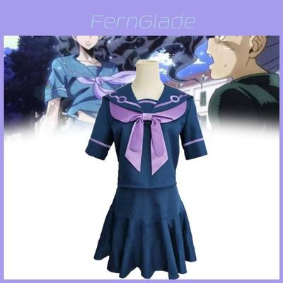 Jojos Bizarre Adventure Yamagishi Yukako Cosplay Costume With Polyester Fabric For Anime Role Play