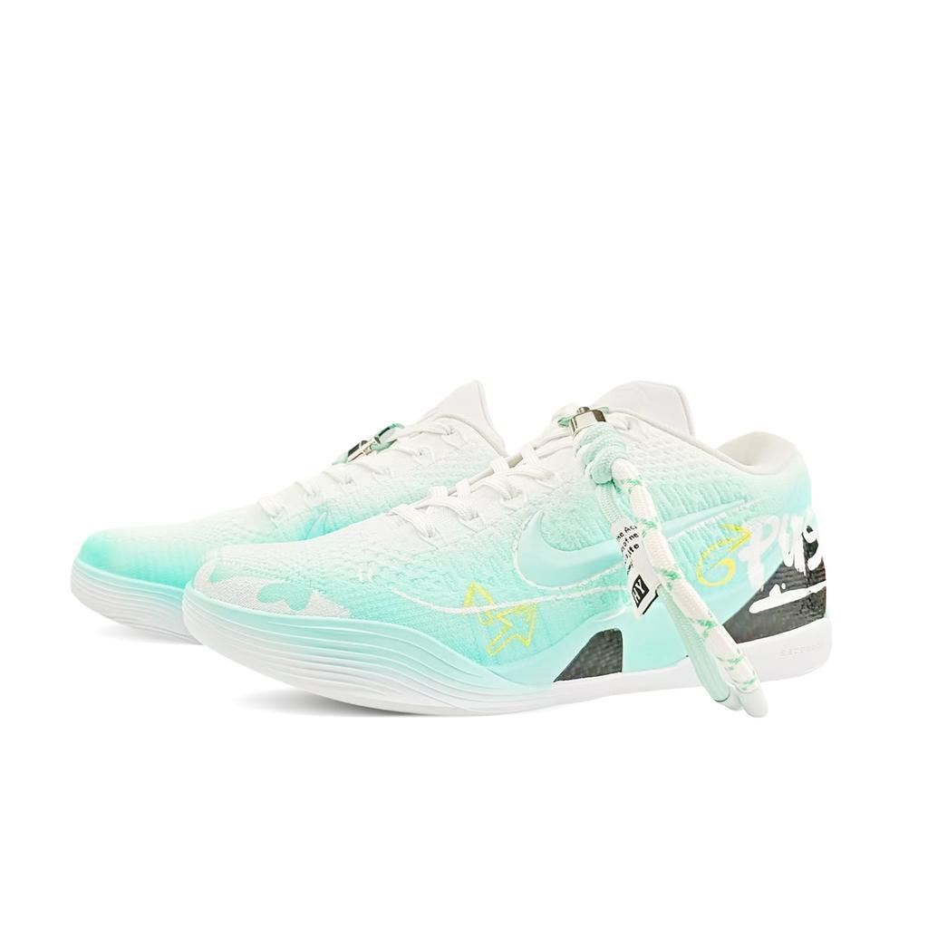 Nike Kobe 9 Ammortizzazione Resistente all'Abrasione, Resistente all'Usura Scarpe da Basket Basse Unisex Verdi FZ7334-100(Team40-)