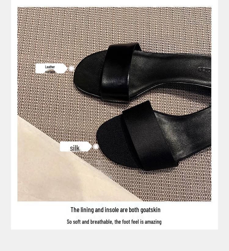 Hroznové Maminčiny Hedvábné Jednopáskové Sandály na Koťátkovém Podpatku z Kůže pro Ženy