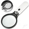 45X Portable Handheld Magnifying Glass Magnifier 3 LED Light, Reading Lens Jewelry Loupe, Practical for Seniors Daily Reading