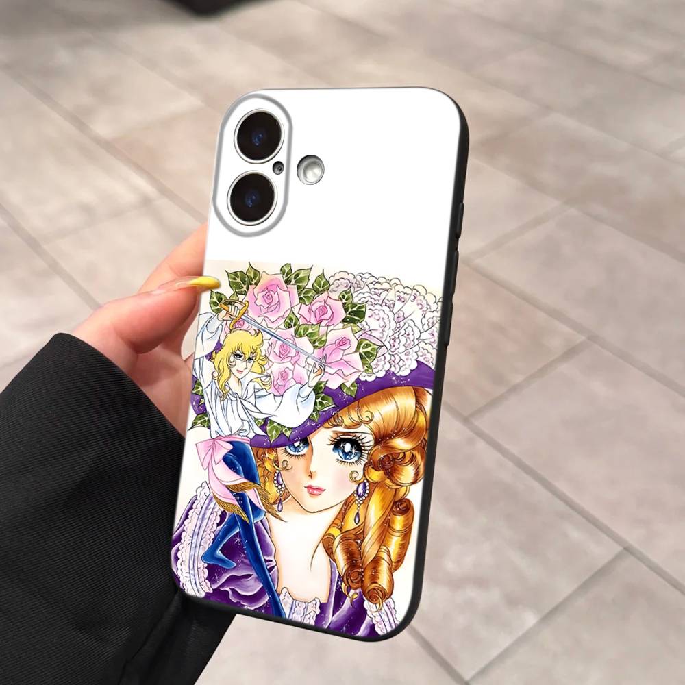 Rose Of V-Versailles Lady Oscar Soft Back Phone Cover Case For IPhone 17 16 Pro Max 15 12 11 16e 13 Mini 14 15 Plus