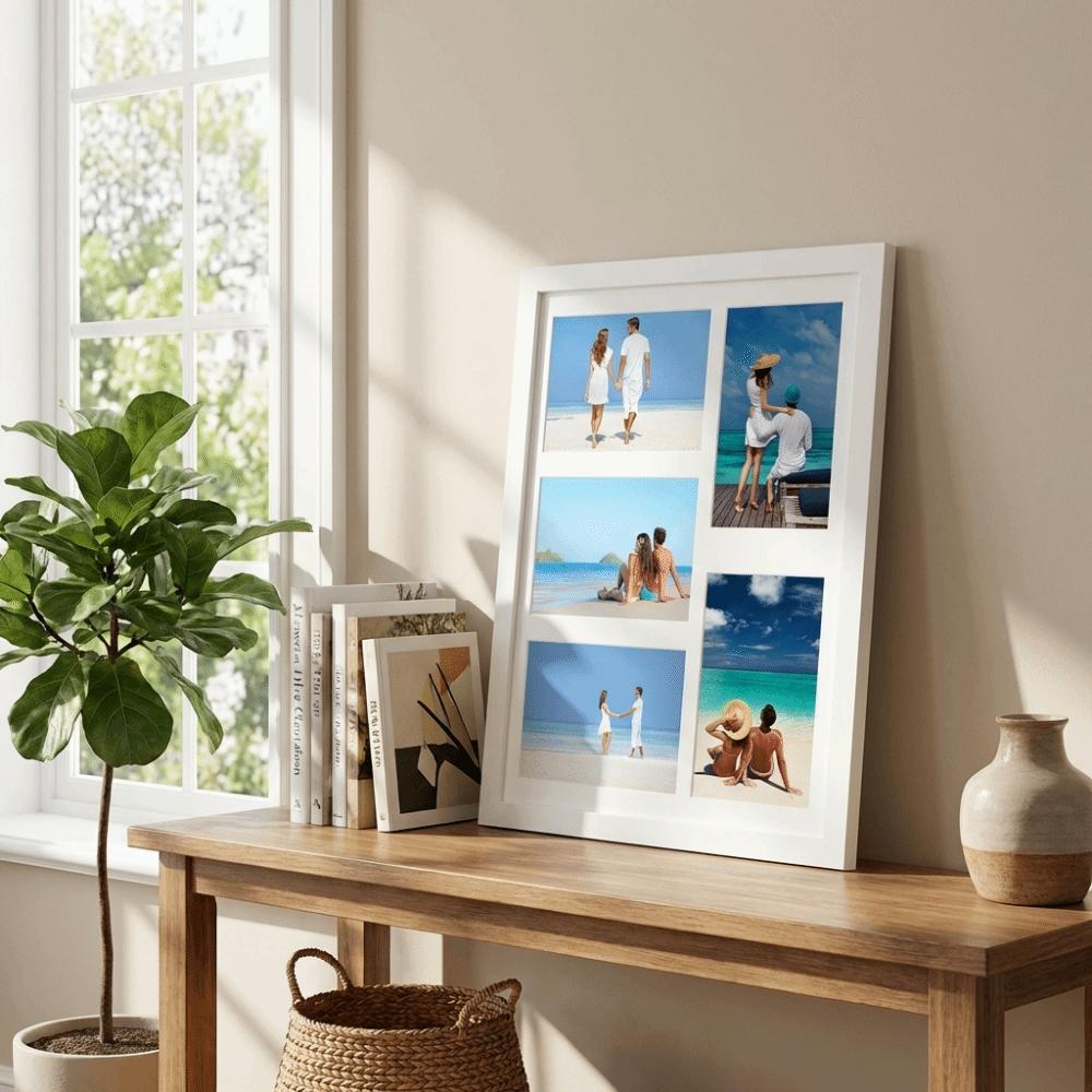 Handmade Wooden Picture Frame Multi-functional Collage Frame  Multi-Photo Display