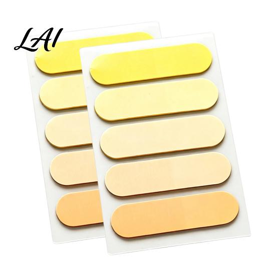 Clear Annotation Tabs 2 Pack Translucent Index Tabs Sturdy PET Rounded Corners Stickers Gradient Multi Color Memo Flags Self Adhesive for