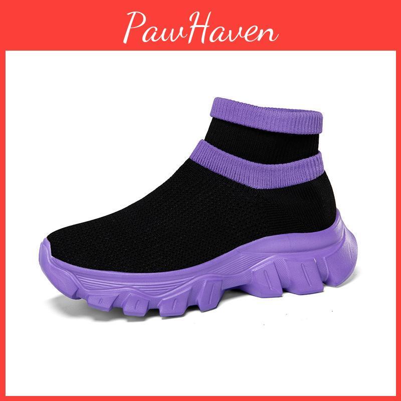Sneakers Athletic Tuinanle Women Socks Shoes Men Breathable High Top Running Shoes