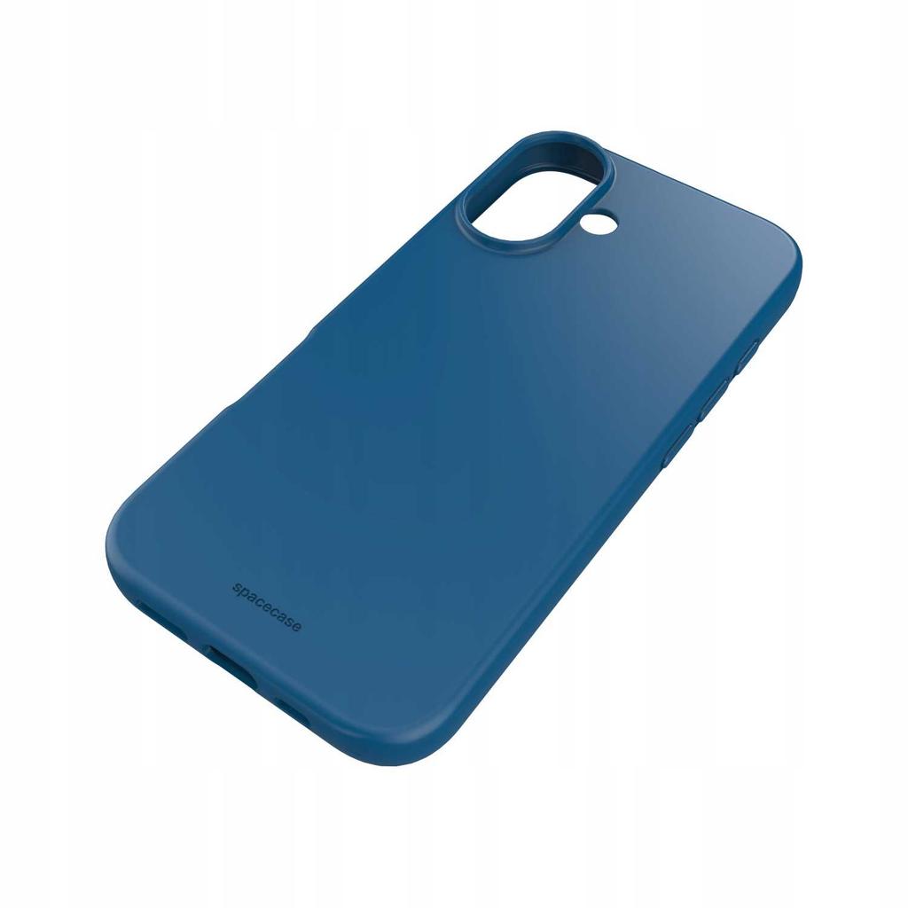 Custodia Spacecase in Silicone per iPhone 16 Blu
