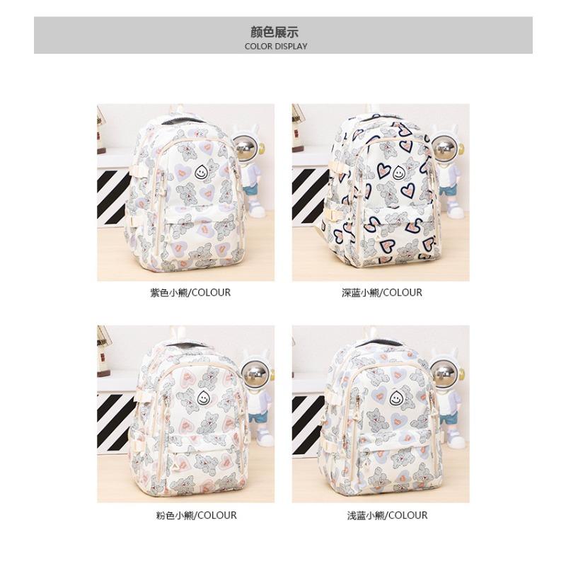 Waterproof simple middle school student large capacity backpack girl cute backpack small fresh backpack
