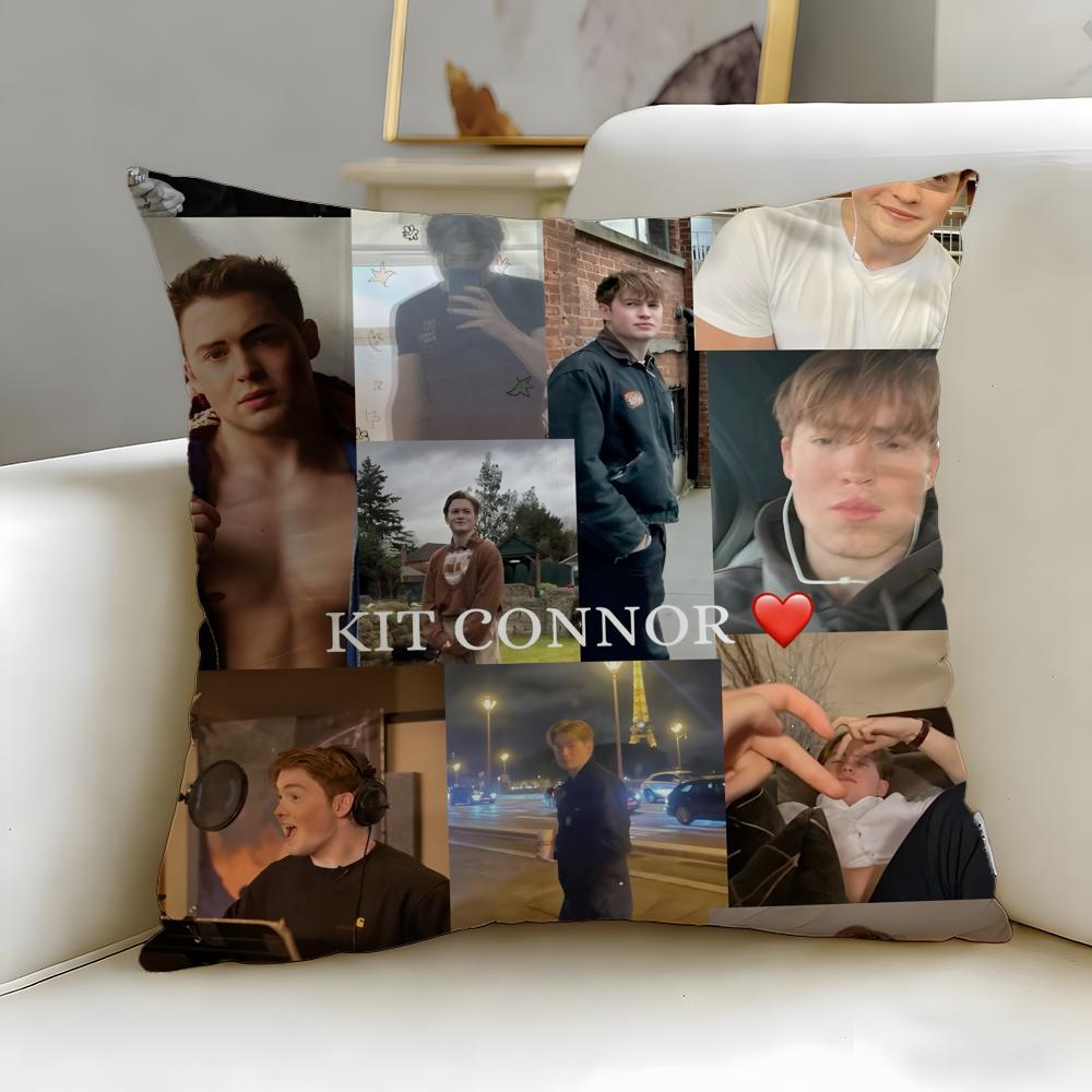 popular actor Kit Connor Cushion Cover Soft  EasyWash Pillow Case  Versatile for Couch Bed Travel and Office