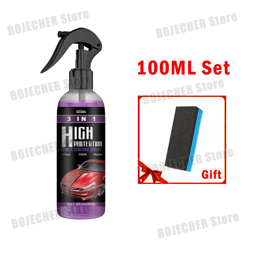 3 In 1 Car Ceramic Nano Coating Liquid High Hydrophobic Anti-Scratch Nano Ceramic Coating Spray Car Paint Care Polishing Agent