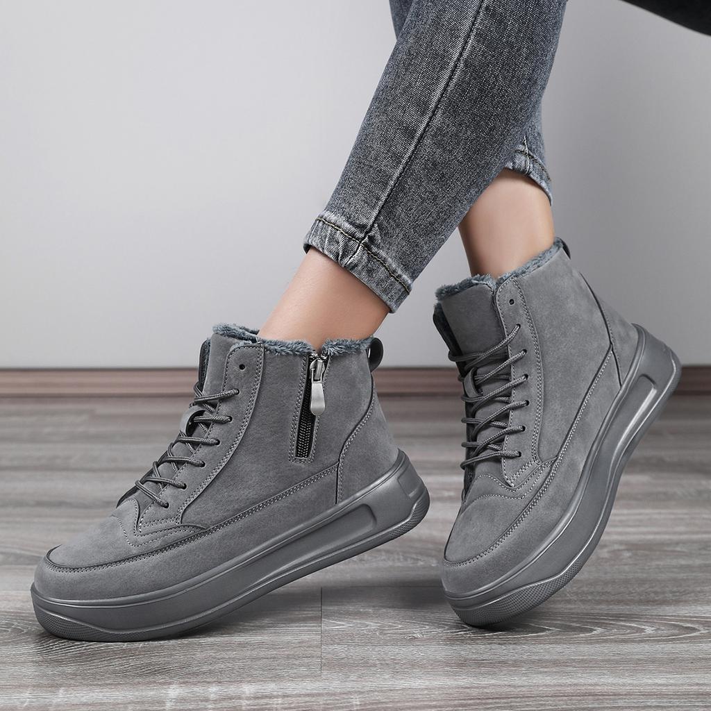 TUINANLE High Quality Winter Snow Booties Women Warm Shoes with Cotton Lining Ankle Boots Men Shoes