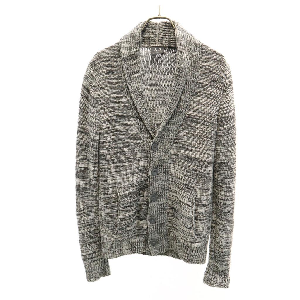 ARMANI EXCHANGE Long sleeve Shawl collar knit cardigan XS Light gray Men's Used