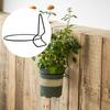 Wall Plant Holder Ring Plant Hanger Heavy Duty Stable 4 Pieces Decorative Bracket for Bedroom Outside Living Room Decor Balcony