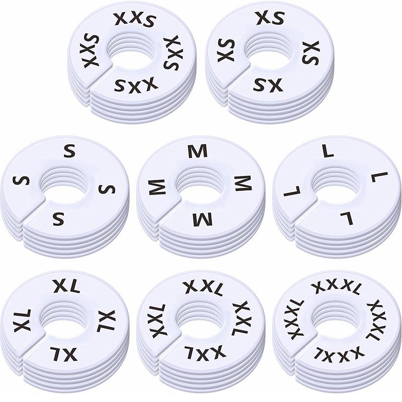 Colorful Round Divider Rings in Sizes XXS-XXXL, Customizable Printing Available