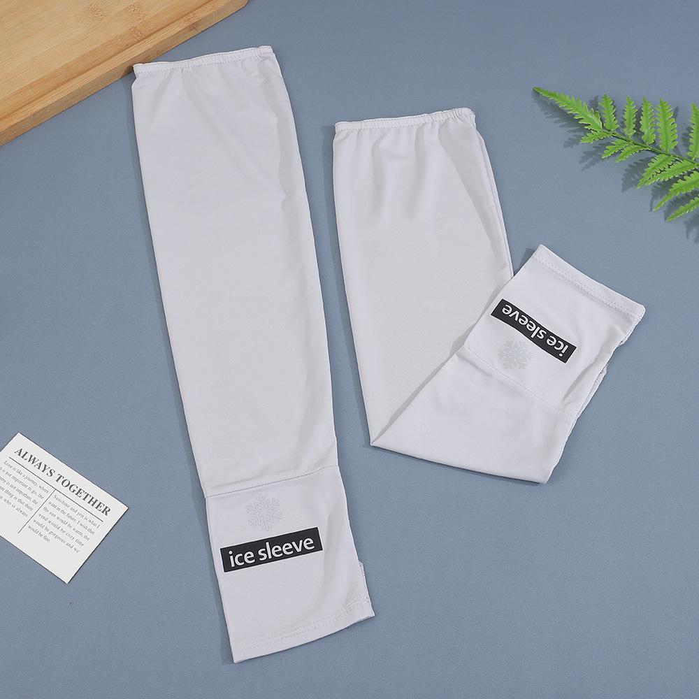 Women s UV Protection Ice Silk Arm Sleeves: Lightweight, Extended, Sun-Blocking for Cycling & Mountaineering One Size