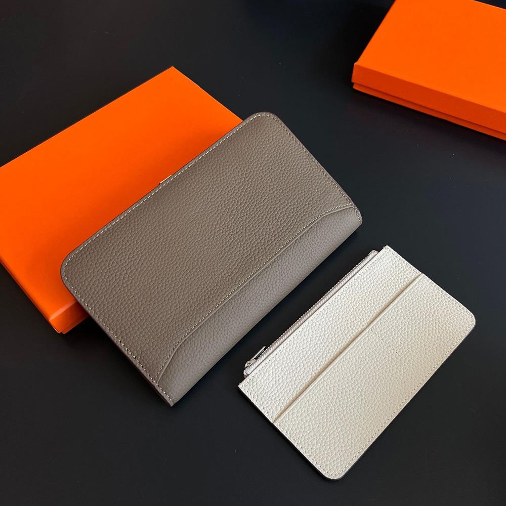 2025 Two-toned Genuine Leather Wallet Long Women Wallets Clutch Bags First Layer Of Cowhide Purse Luxury Ladies Billfold