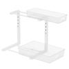 Black 2-Tier Under Sink Kitchen Storage Rack Set
