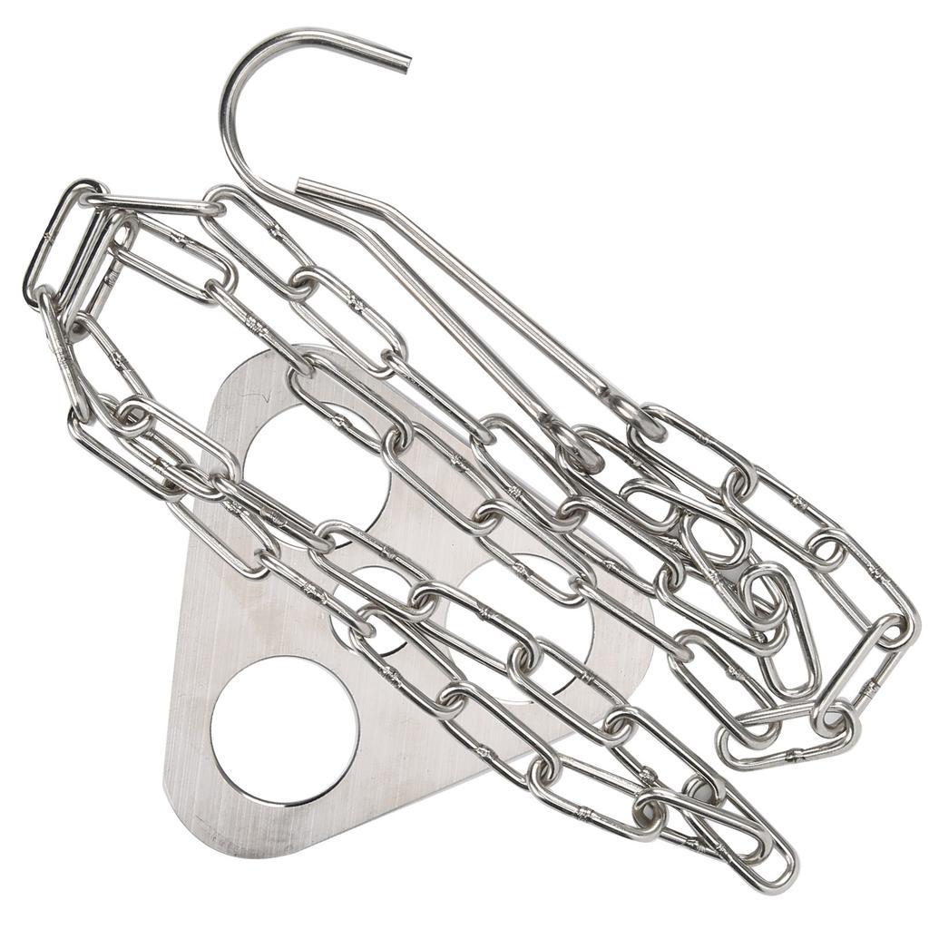 Tragbares Outdoor-Camping-Picknick-Kochstativ Edelstahl Hängekette Topfhalter