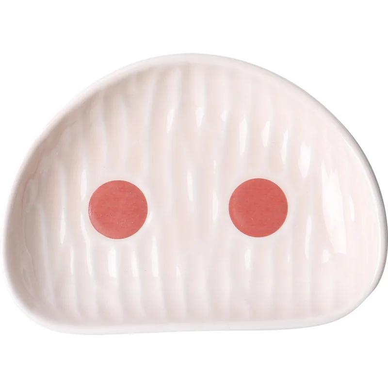 

Керамическая бытовая посуда в корейском стиле, милое блюдо в виде кролика, блюдо для димсамов, миска для риса, миска для фруктов, блюдо для салата, фирменные тарелки