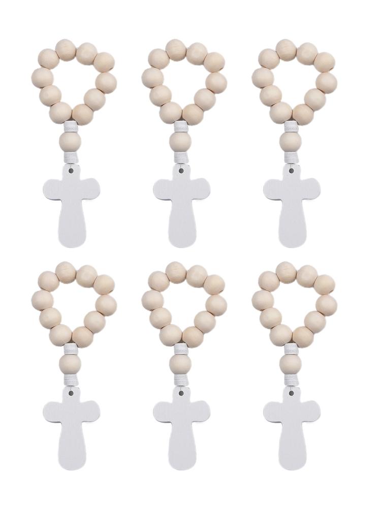 Baptismal Rosary Handmade Wooden Note Package Content