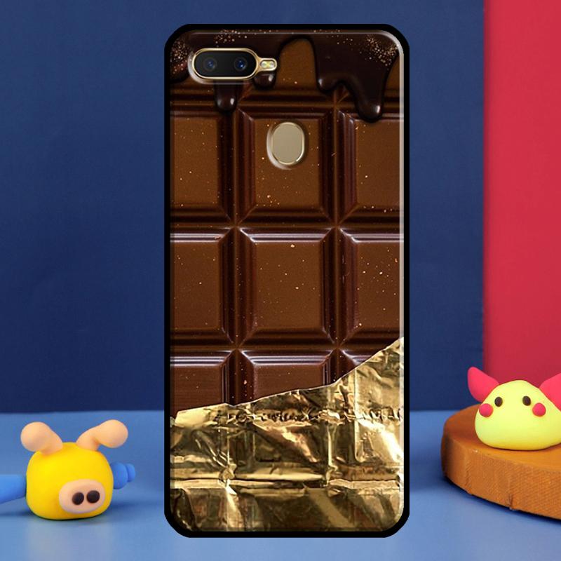 Chocolate Bar Case For Oppo A98 A78 A58 A15 A16 A17 A5 A9 A91 A52 A72 A76 A96 A74 A94 A54 S A57 A77 Cover