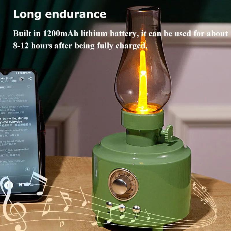 Difuzor Bluetooth 5.0 Radio FM retro Atmosferă vintage Lumină Bas șocant Cutie de sunet Player muzical Suport card TF USB AUX Acasă