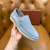 men top quality Deerskin material Flat bottom hand-sewn waterproof loafers Men's casual sneakers