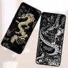 Anime Dragon Design For Samsung A73 A72 A71 A55 A54 A53 A52 A51 A13 A22 A16 A15 A12 A14 A26 A07 5G Black Phone Case
