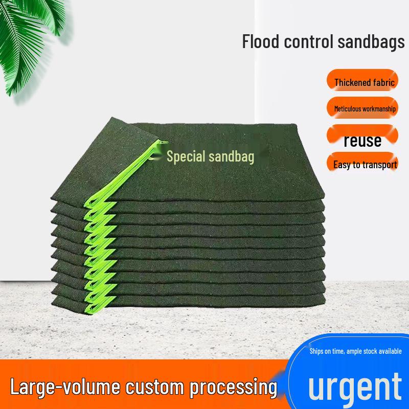 

In-Stock Silicone Canvas Sandbags for Flood Control and Emergency Water Blocking Zipper Type 25x50