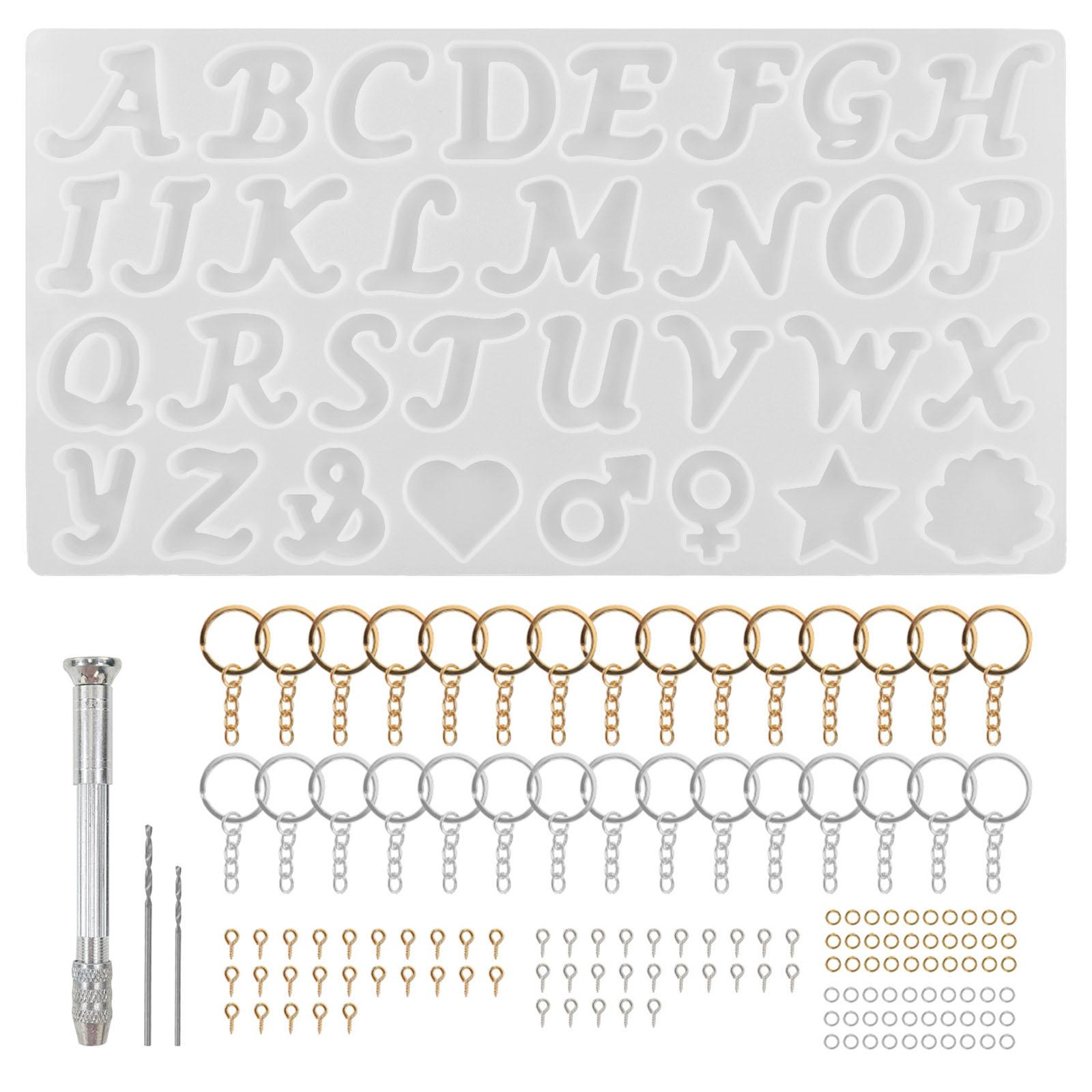 

DIY силиконовые формы для алфавита из смолы комплект букв силиконовая форма для литья эпоксидной смолы брелок для изготовления набора поставки брелоков A