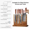 Magnetic Knife Block Wooden Double-sided Magnetic Knife Holder Kitchen Knife Universal Bracket  Kitchen Storage Knife Holder