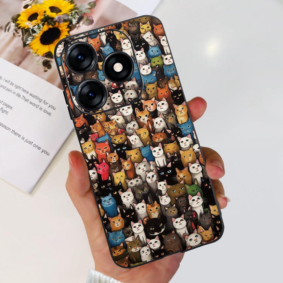 For Tecno Spark 10 10c 10 Pro Phone Case Spark10 KI5k KI5m KI5q KI7 Back Cover Soft Transparent TPU Slim Funda Dragon Astronaut
