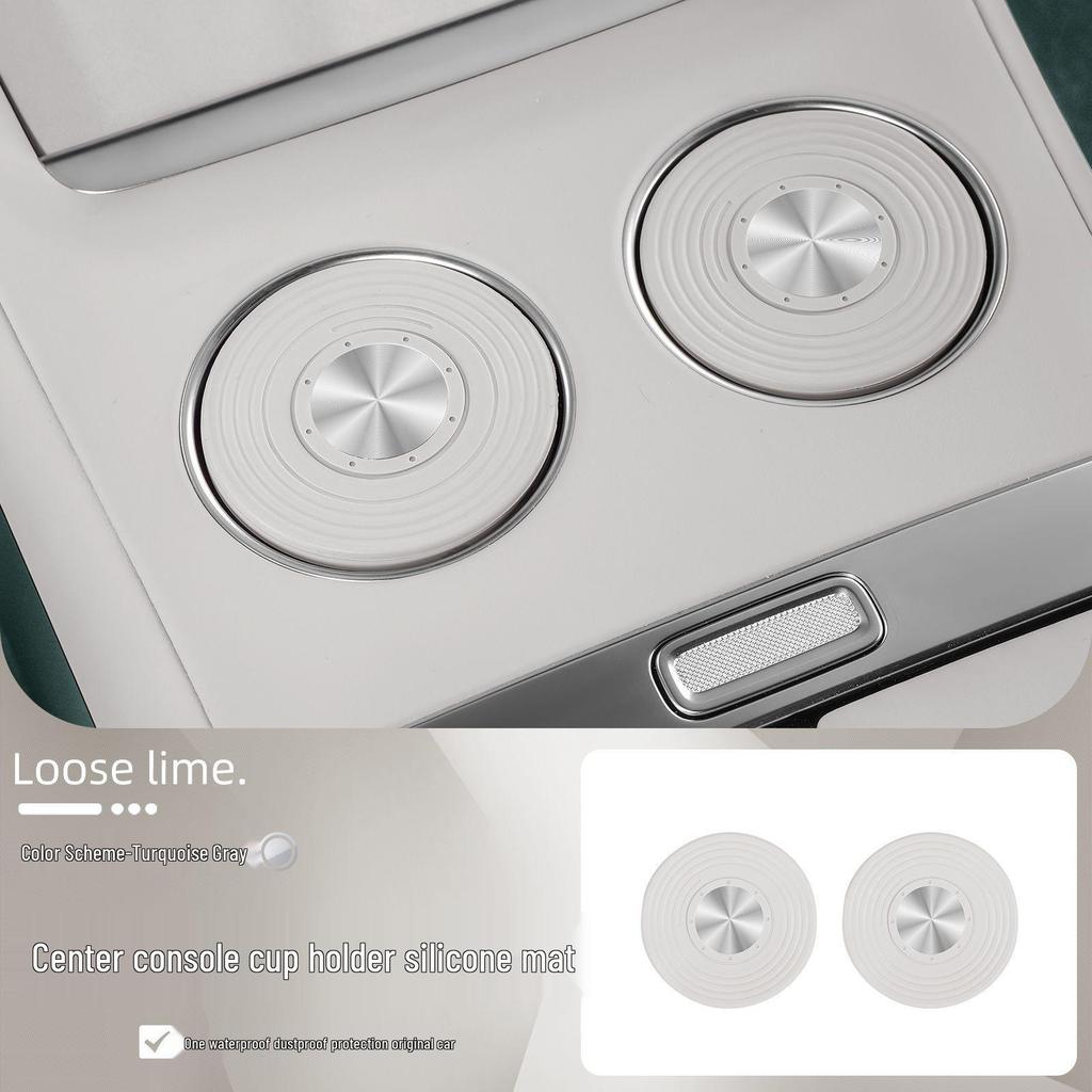 Anti-Slip Silicone Pad for Xiaomi YU7 Wireless Charger, Cup Holder, and Car Décor