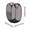 Mesh Up Laundry Hamper Clothes Collapsible Hamper For Laundry Foldable Hamper For Travel Light Bulb Storage Organizer Containers