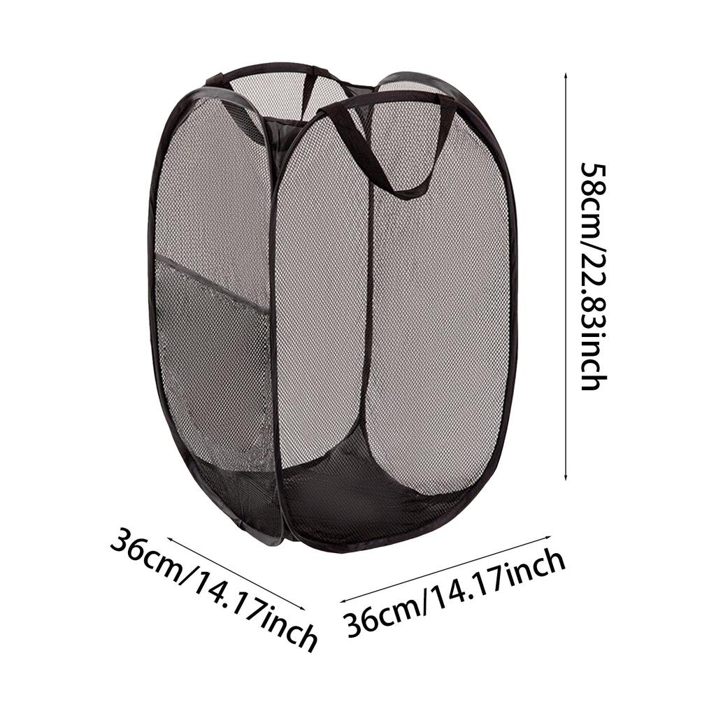 Mesh Up Laundry Hamper Clothes Collapsible Hamper For Laundry Foldable Hamper For Travel Light Bulb Storage Organizer Containers