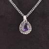 Pear Natural Iolite 925 Silver Mother Gift Sisters Day Unique Pendant Jewelry PP-26-7