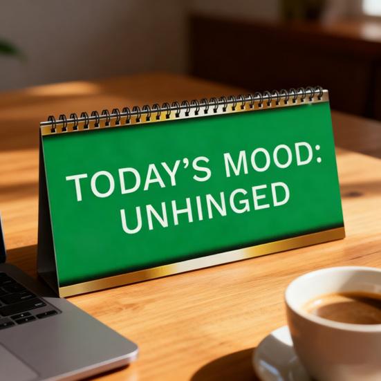 Lustiges Schreibtischschild Sarkastisch 13 umklappbare Botschaften Schreibtischzubehör Scherzartikel für Lehrer Krankenschwestern Büroangestellte Kollegen