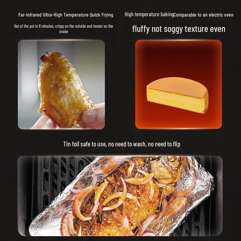 SUPOR 6L Far-Infrared Smart Air Fryer with Visual Touch Control