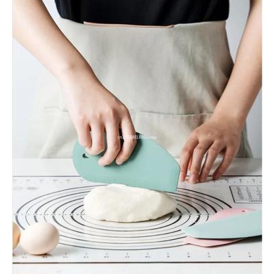 Silicone Cake Scraper Pastry Cutters Baking Cake Cooking Dough Scraper Fondant Spatulas Edge DIY Baking Decorating Tools Kitchen