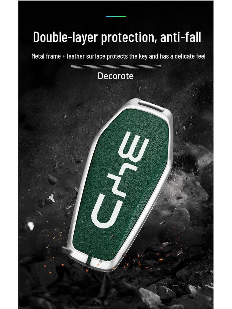 BYD Han Key Case for Qin Pro, Song Max, New Energy, Tang, Song Plus - Metal Shell Car Bag Buckle.