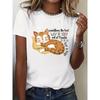 Lässiges kurzärmeliges Rundhals-T-Shirt mit Grafikdruck, Perfekt für Sommer und Frühling, Entworfen für Damen