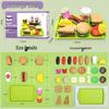 Kids' Pretend Play Kitchen Set: Veggies, Fruits, Burger & Fries