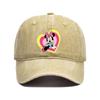 Retro Washed Mickey Mouse Print Baseball Cap Men Women Vintage Kpop Snapback Cap Adjustable Breathable Trucker Hat Sunscreen Hat